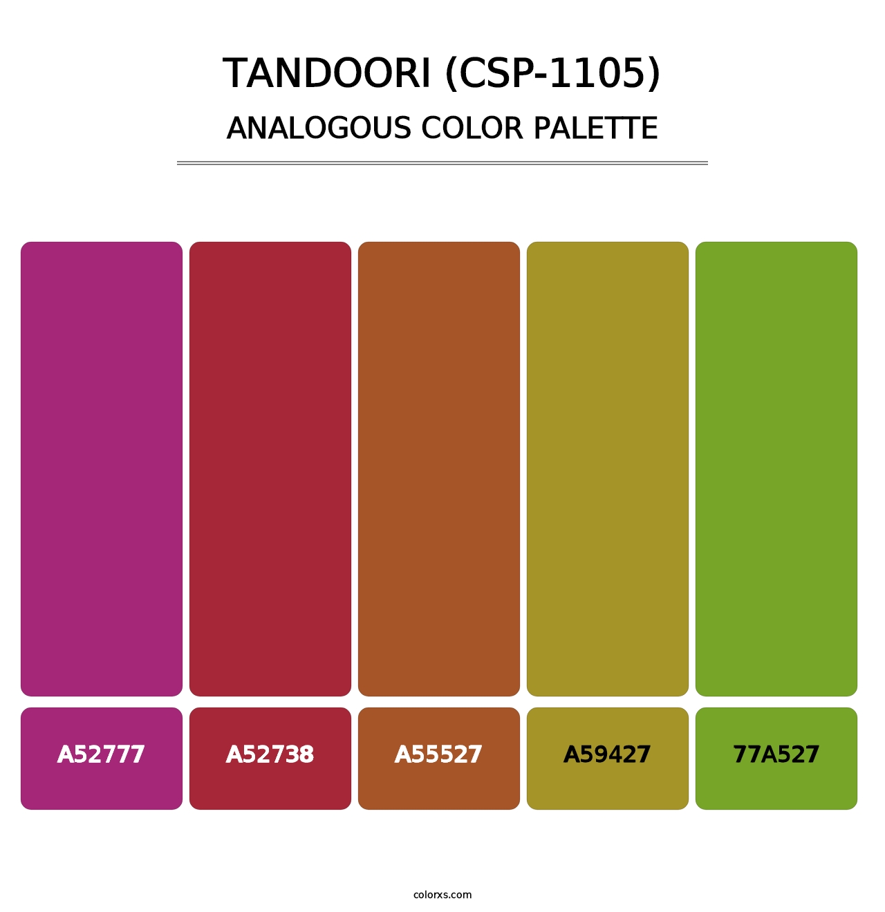 Tandoori (CSP-1105) - Analogous Color Palette