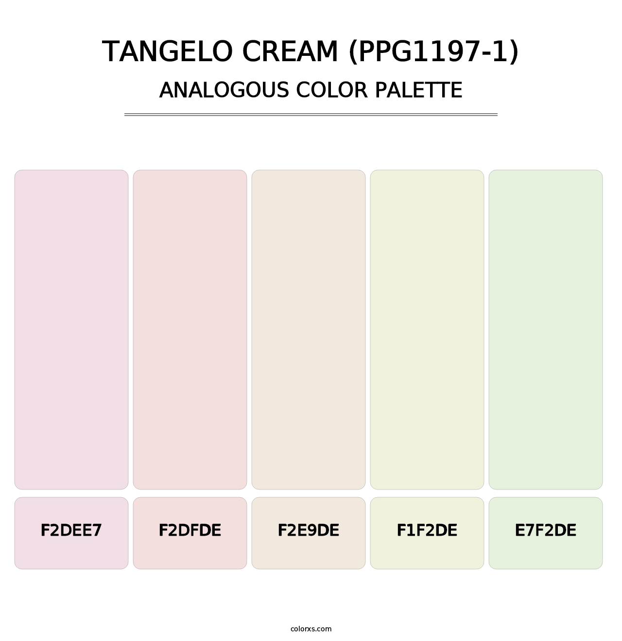Tangelo Cream (PPG1197-1) - Analogous Color Palette