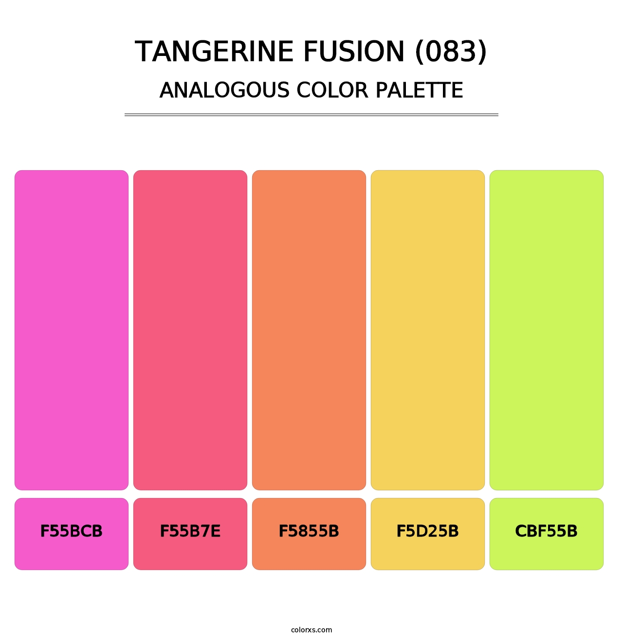 Tangerine Fusion (083) - Analogous Color Palette