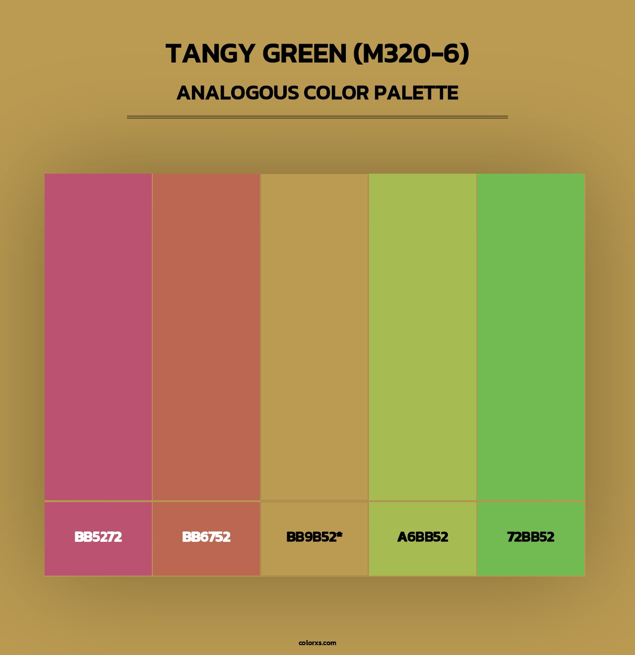Tangy Green (M320-6) - Analogous Color Palette