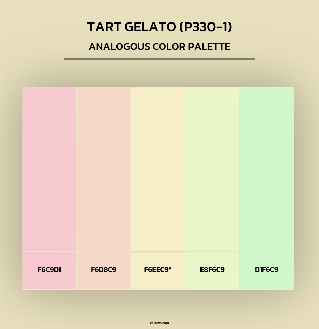 Tart Gelato (P330-1) - Analogous Color Palette