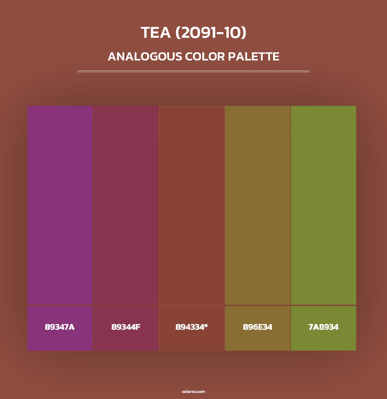 Tea (2091-10) - Analogous Color Palette