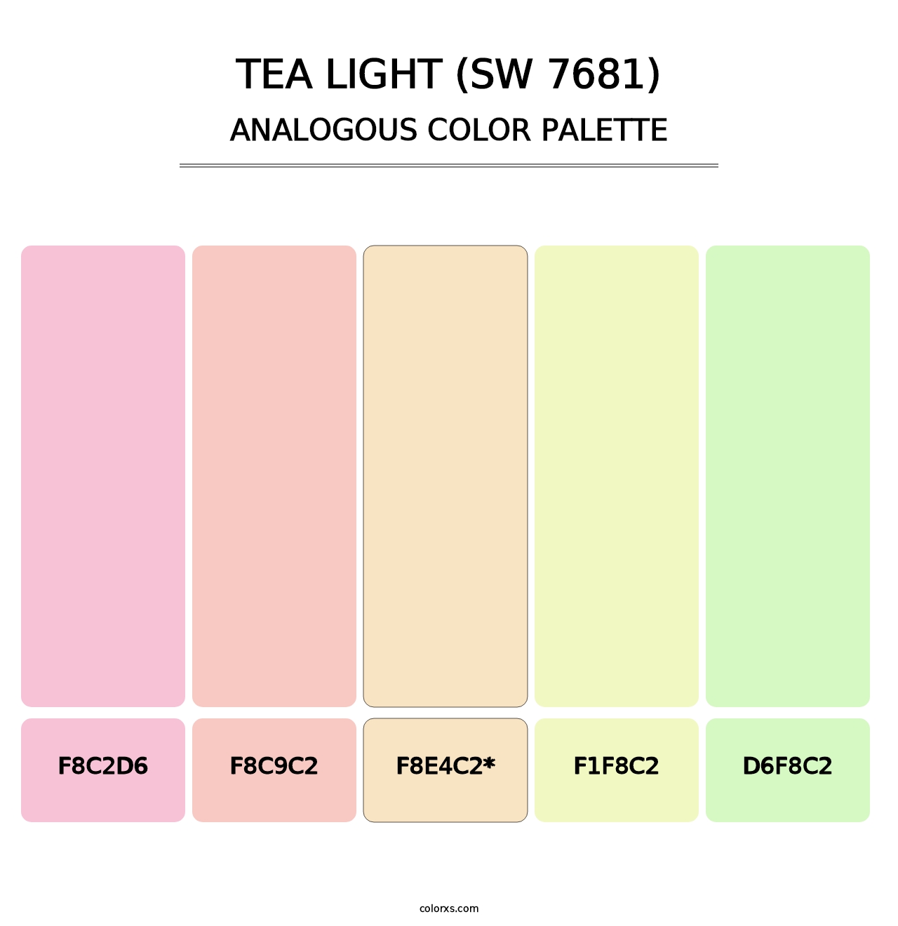 Tea Light (SW 7681) - Analogous Color Palette