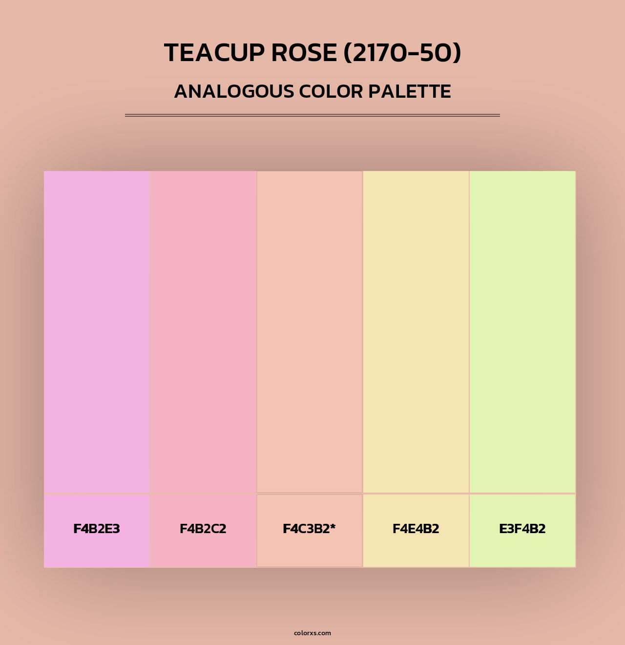Teacup Rose (2170-50) - Analogous Color Palette