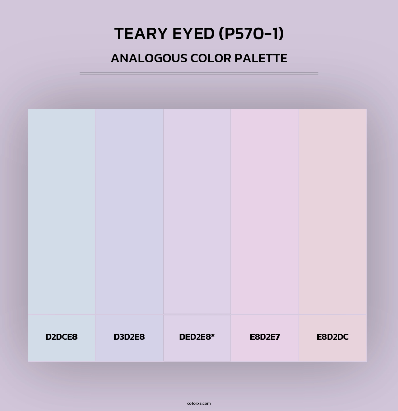 Teary Eyed (P570-1) - Analogous Color Palette