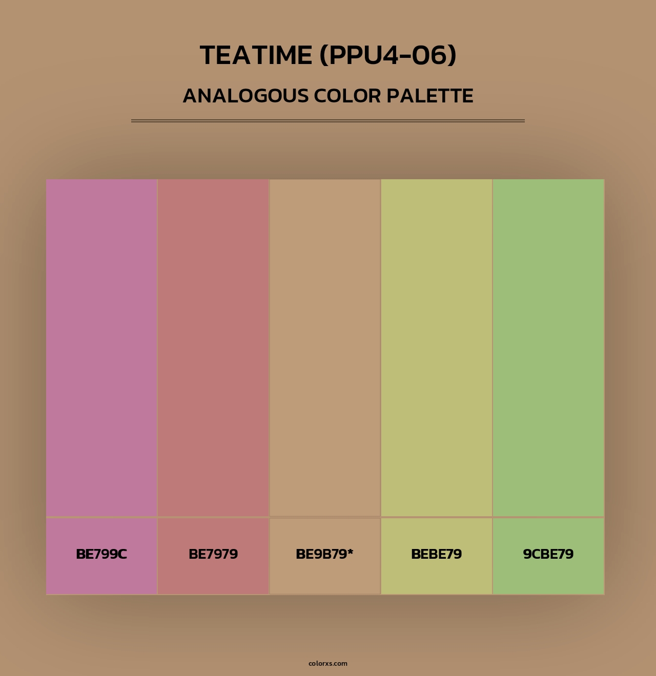 Teatime (PPU4-06) - Analogous Color Palette