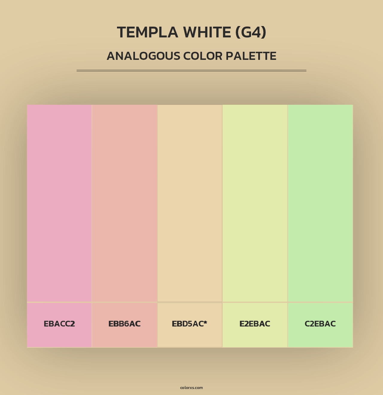 Templa White (G4) - Analogous Color Palette