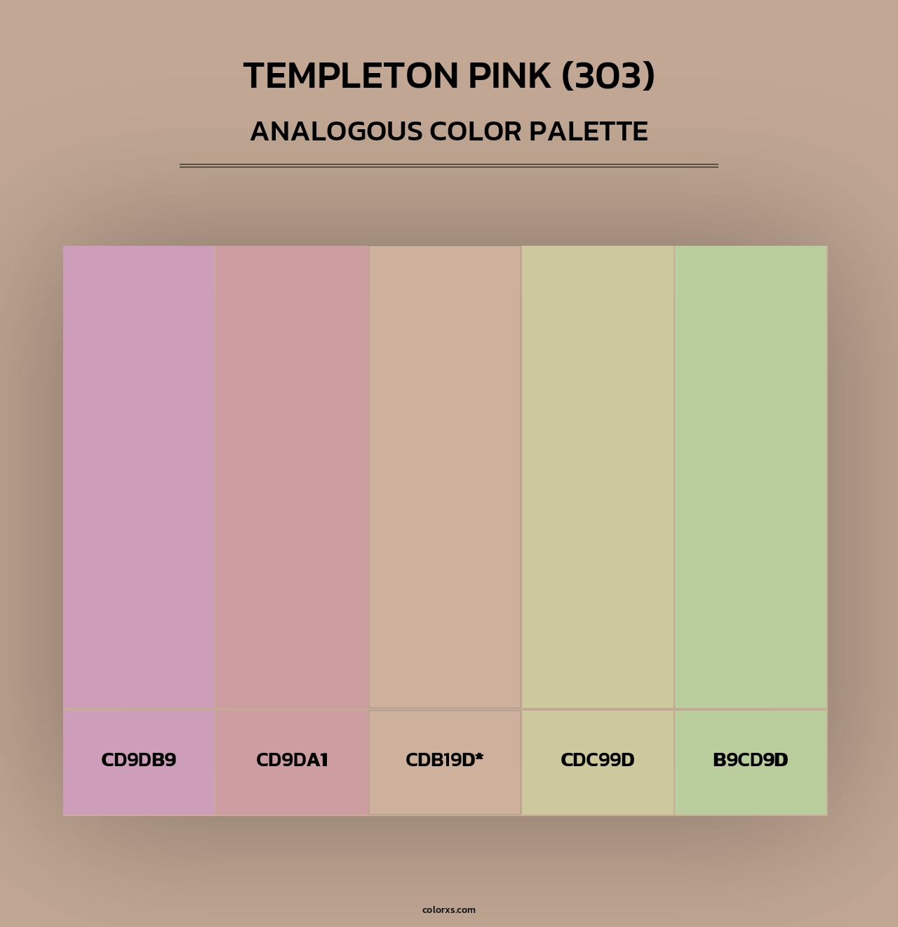 Templeton Pink (303) - Analogous Color Palette