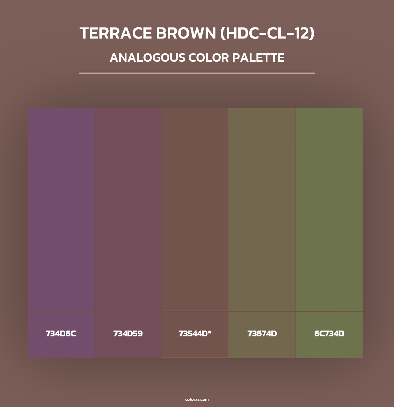 Terrace Brown (HDC-CL-12) - Analogous Color Palette