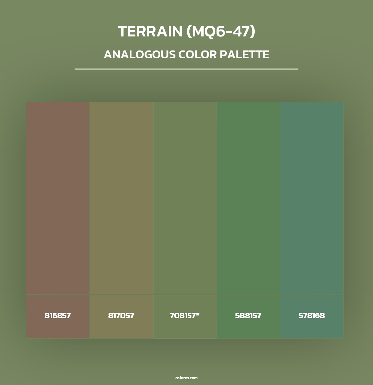Terrain (MQ6-47) - Analogous Color Palette