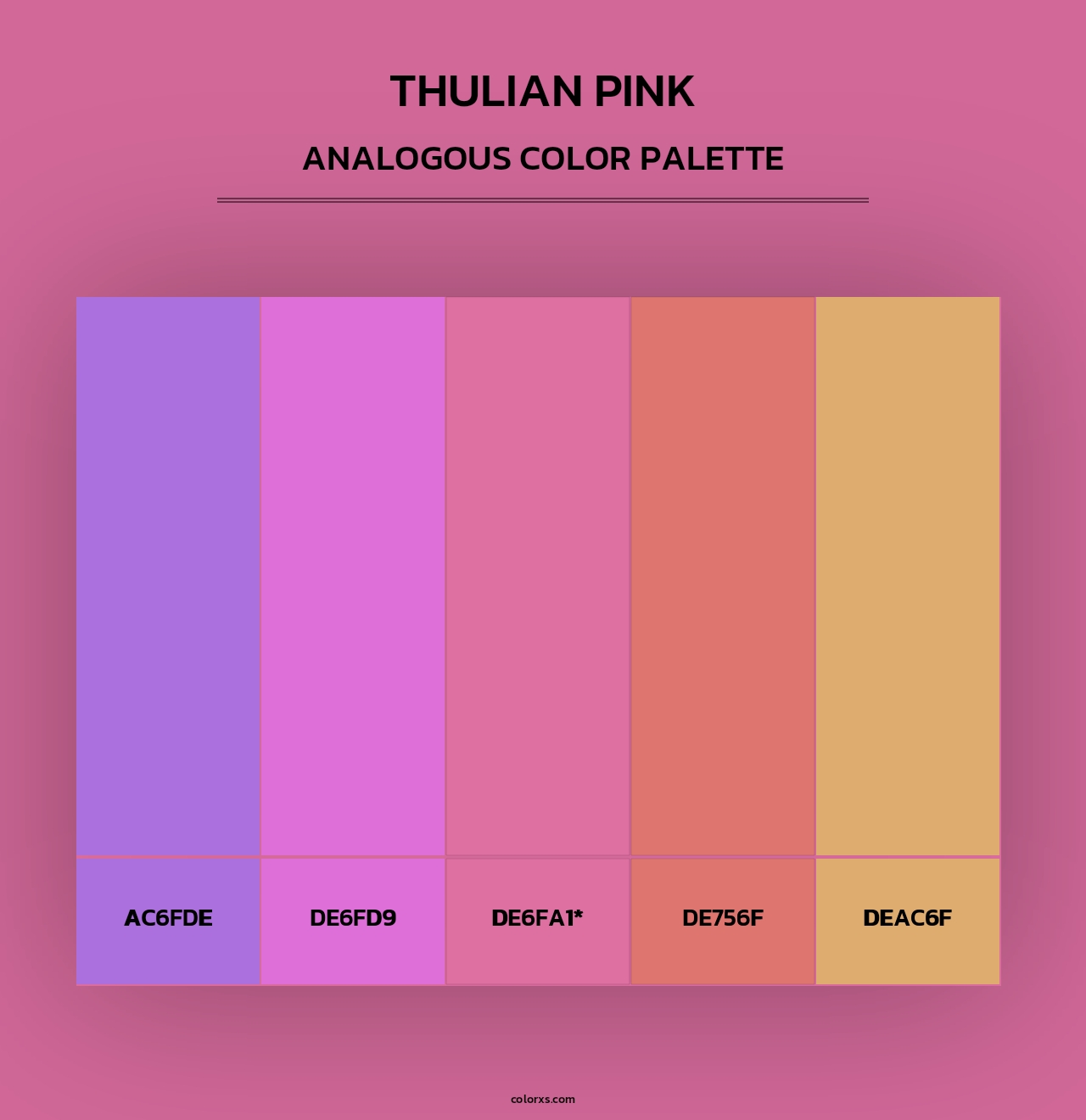 Thulian Pink - Analogous Color Palette