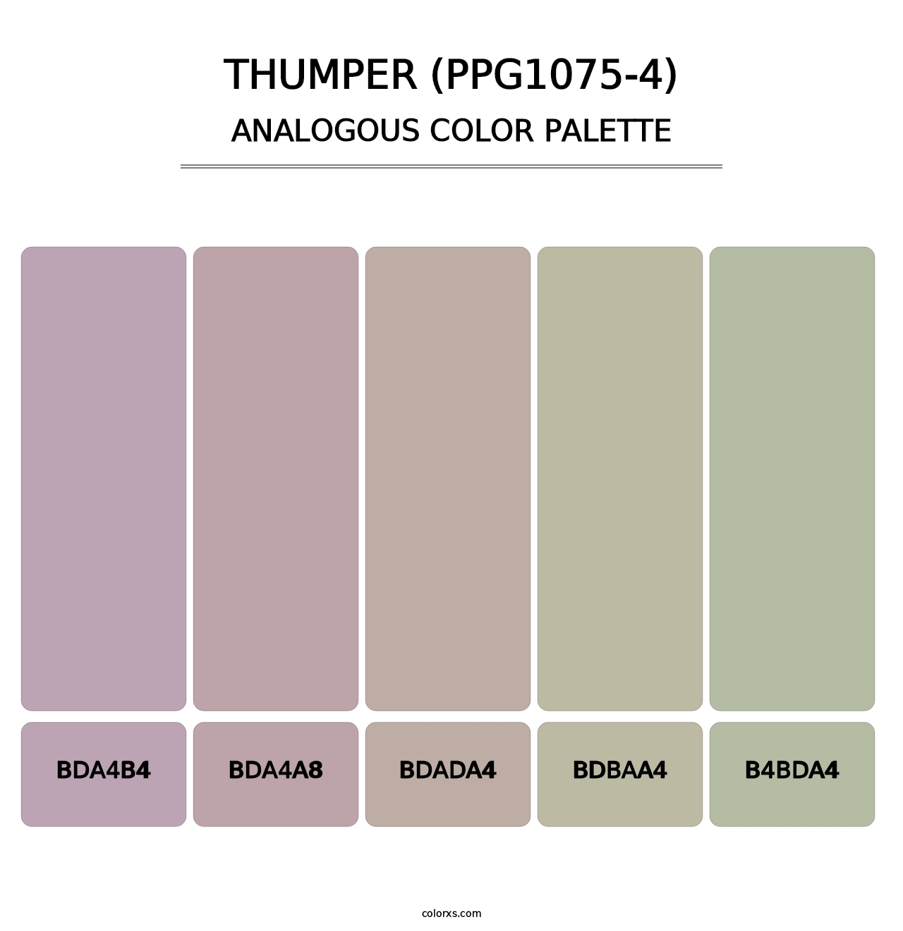 Thumper (PPG1075-4) - Analogous Color Palette