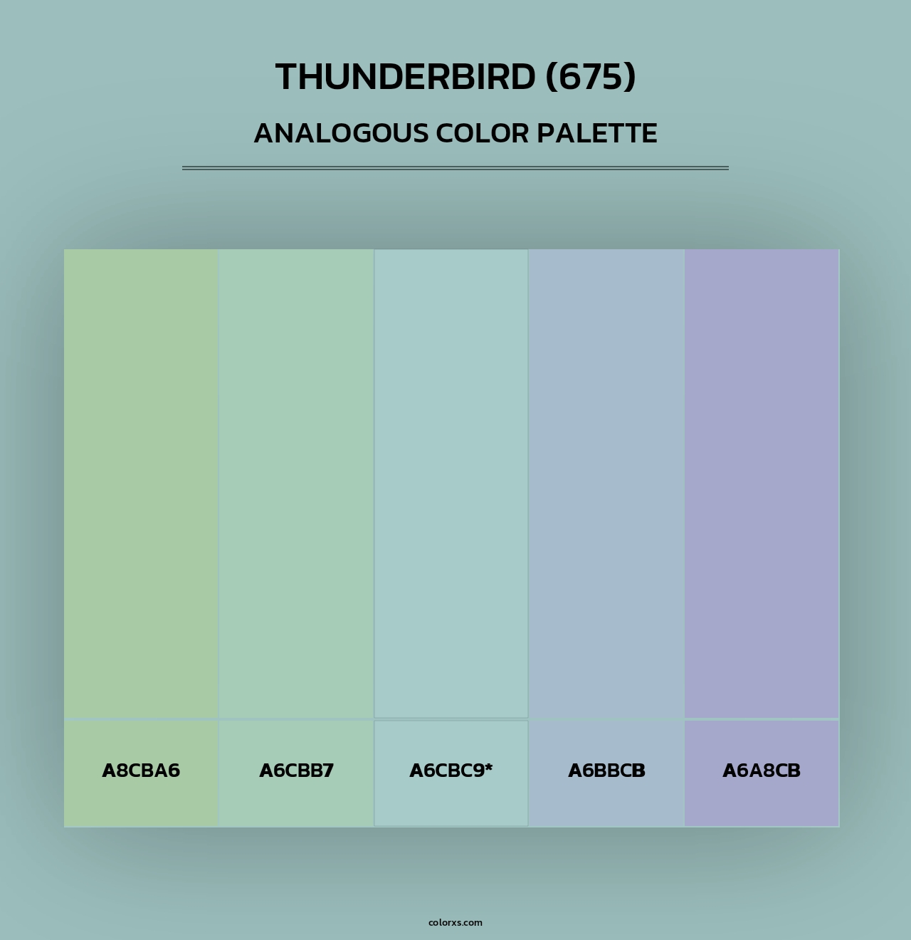 Thunderbird (675) - Analogous Color Palette