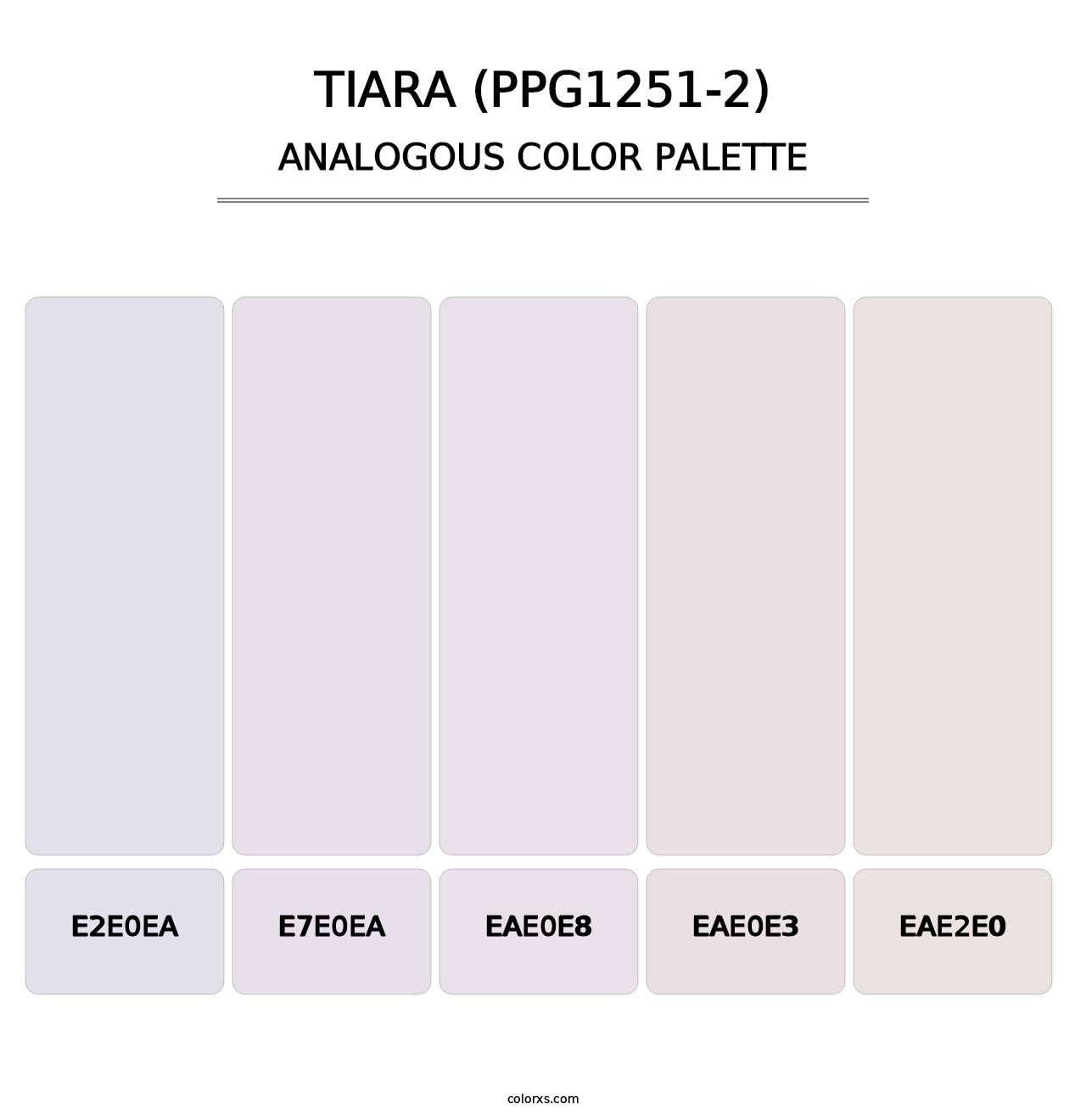 Tiara (PPG1251-2) - Analogous Color Palette