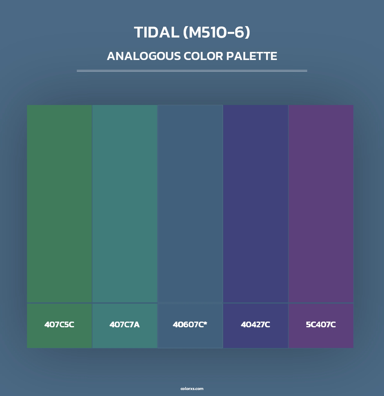 Tidal (M510-6) - Analogous Color Palette