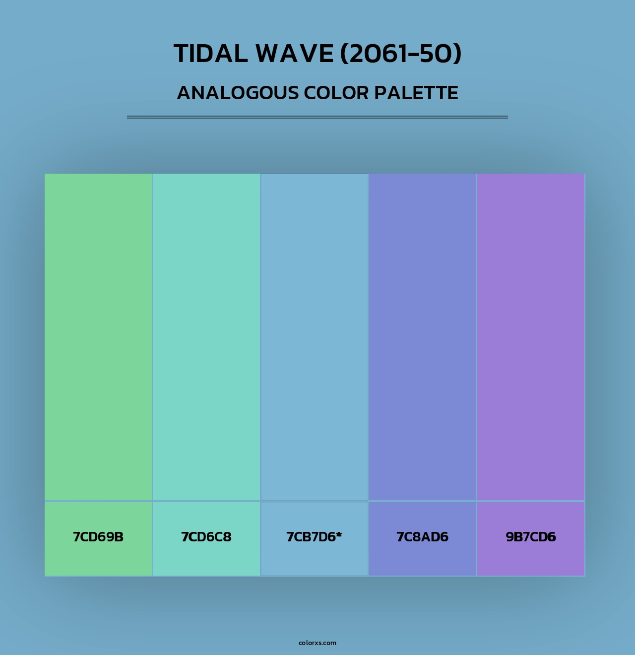 Tidal Wave (2061-50) - Analogous Color Palette