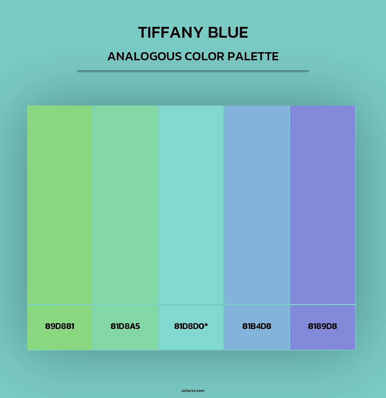Tiffany Blue - Analogous Color Palette