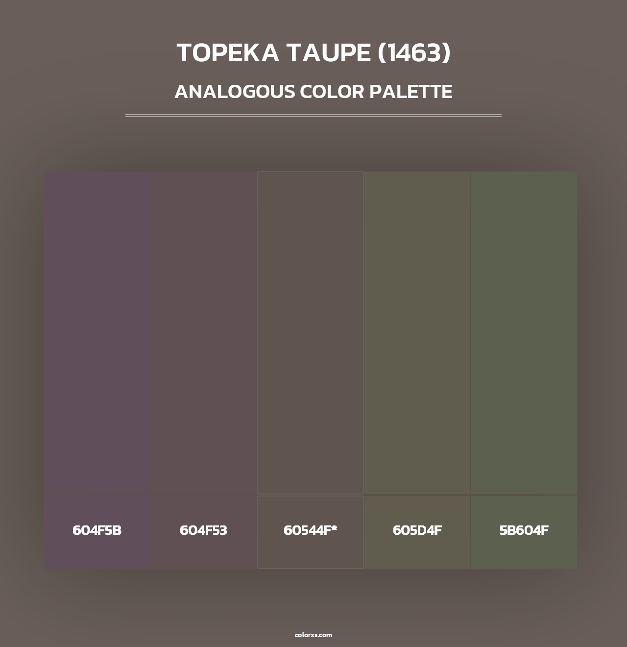 Topeka Taupe (1463) - Analogous Color Palette