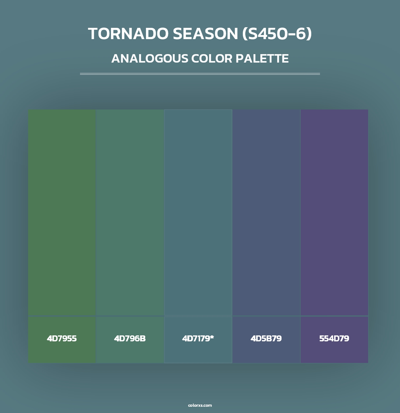 Tornado Season (S450-6) - Analogous Color Palette