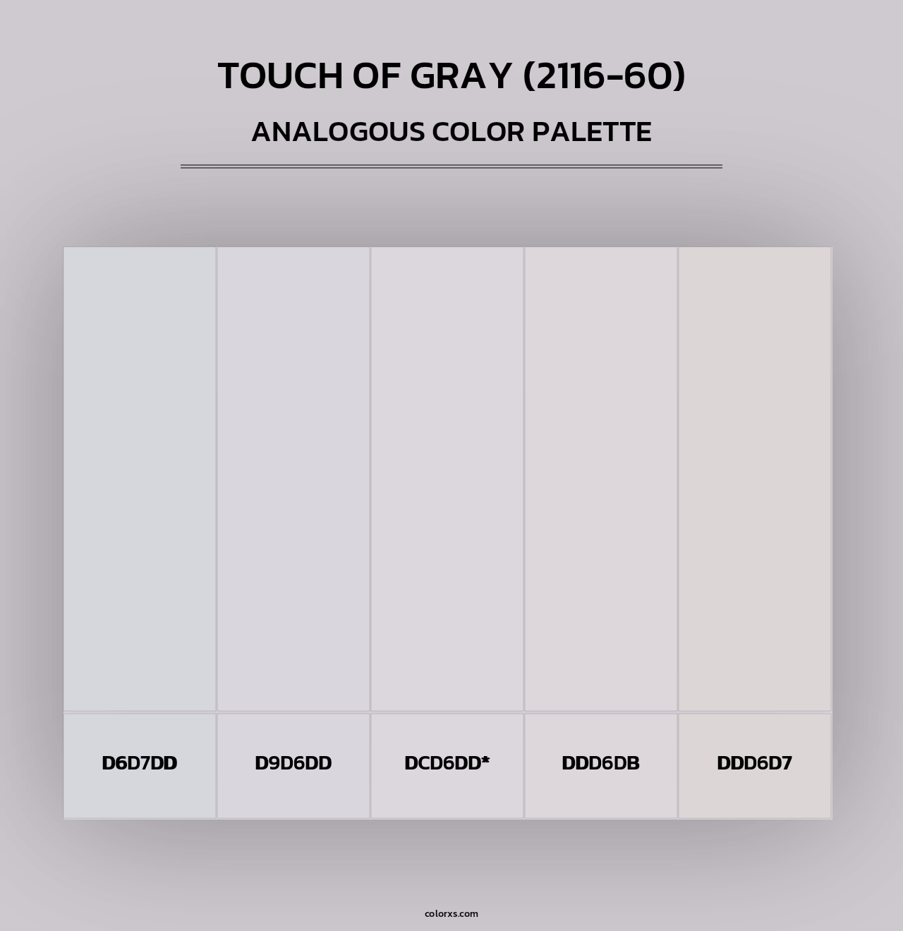 Touch of Gray (2116-60) - Analogous Color Palette