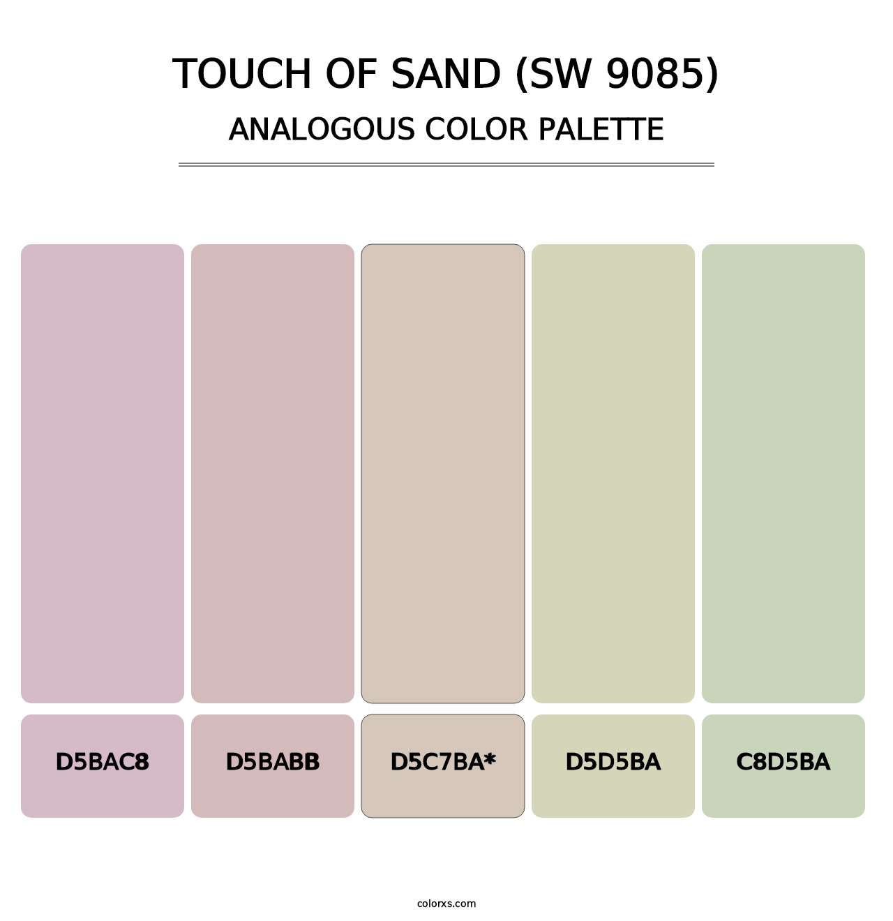 Touch of Sand (SW 9085) - Analogous Color Palette