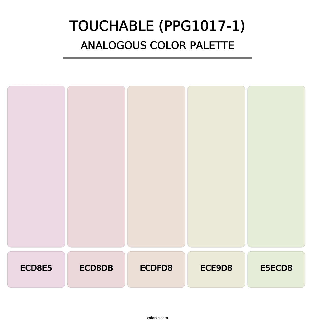 Touchable (PPG1017-1) - Analogous Color Palette