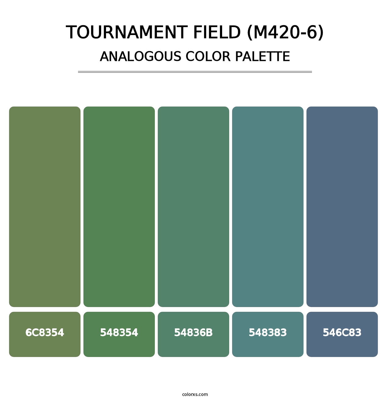 Tournament Field (M420-6) - Analogous Color Palette
