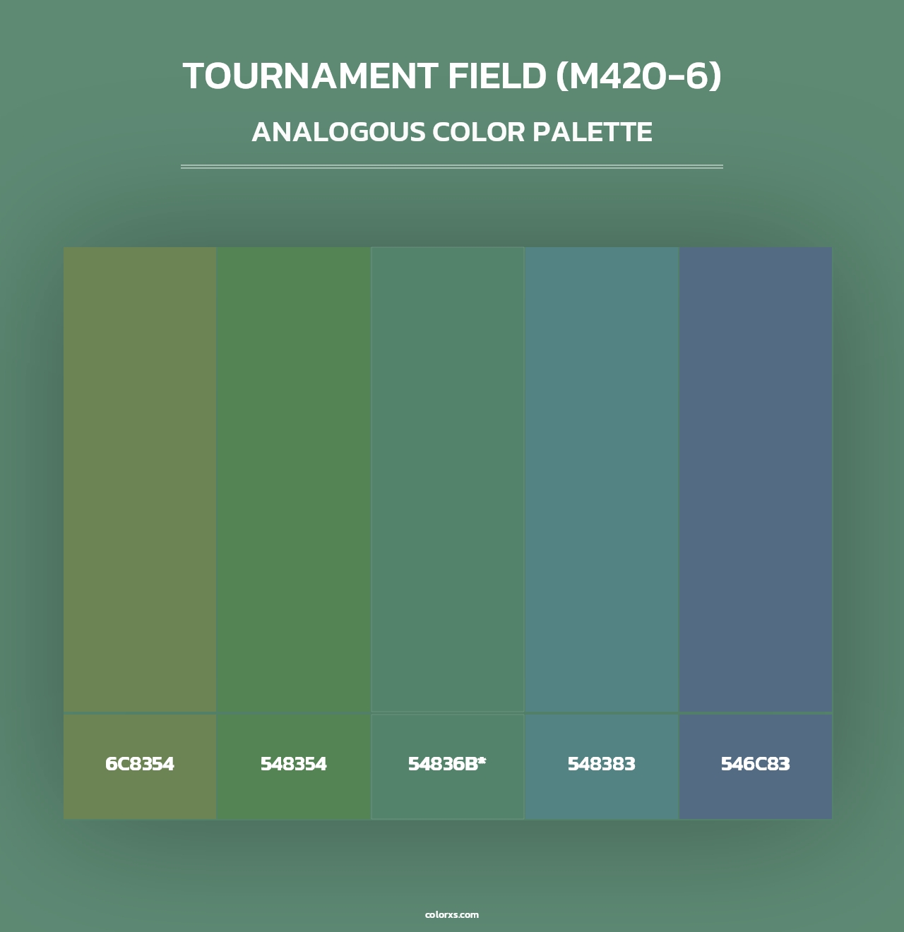 Tournament Field (M420-6) - Analogous Color Palette