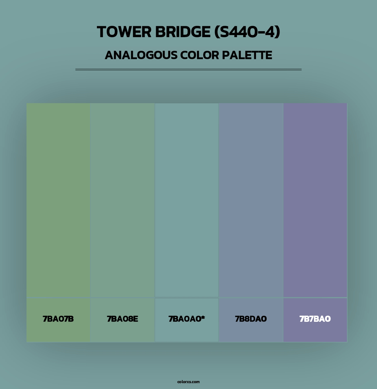 Tower Bridge (S440-4) - Analogous Color Palette