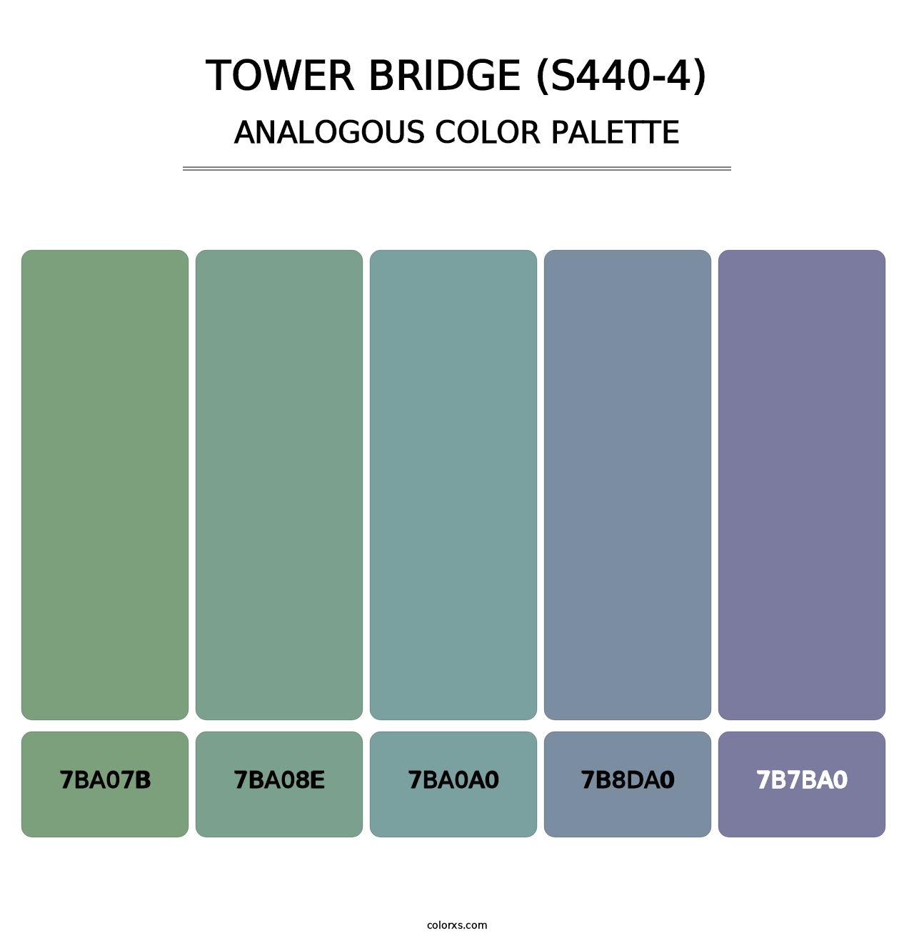 Tower Bridge (S440-4) - Analogous Color Palette
