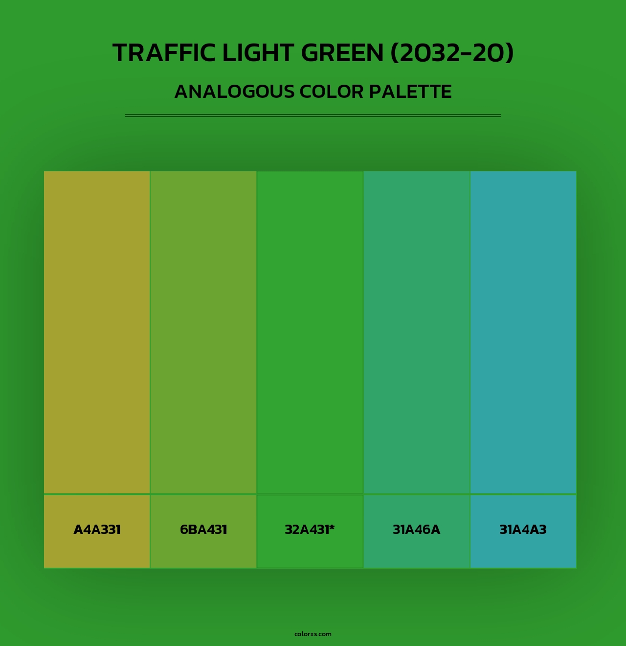 Traffic Light Green (2032-20) - Analogous Color Palette