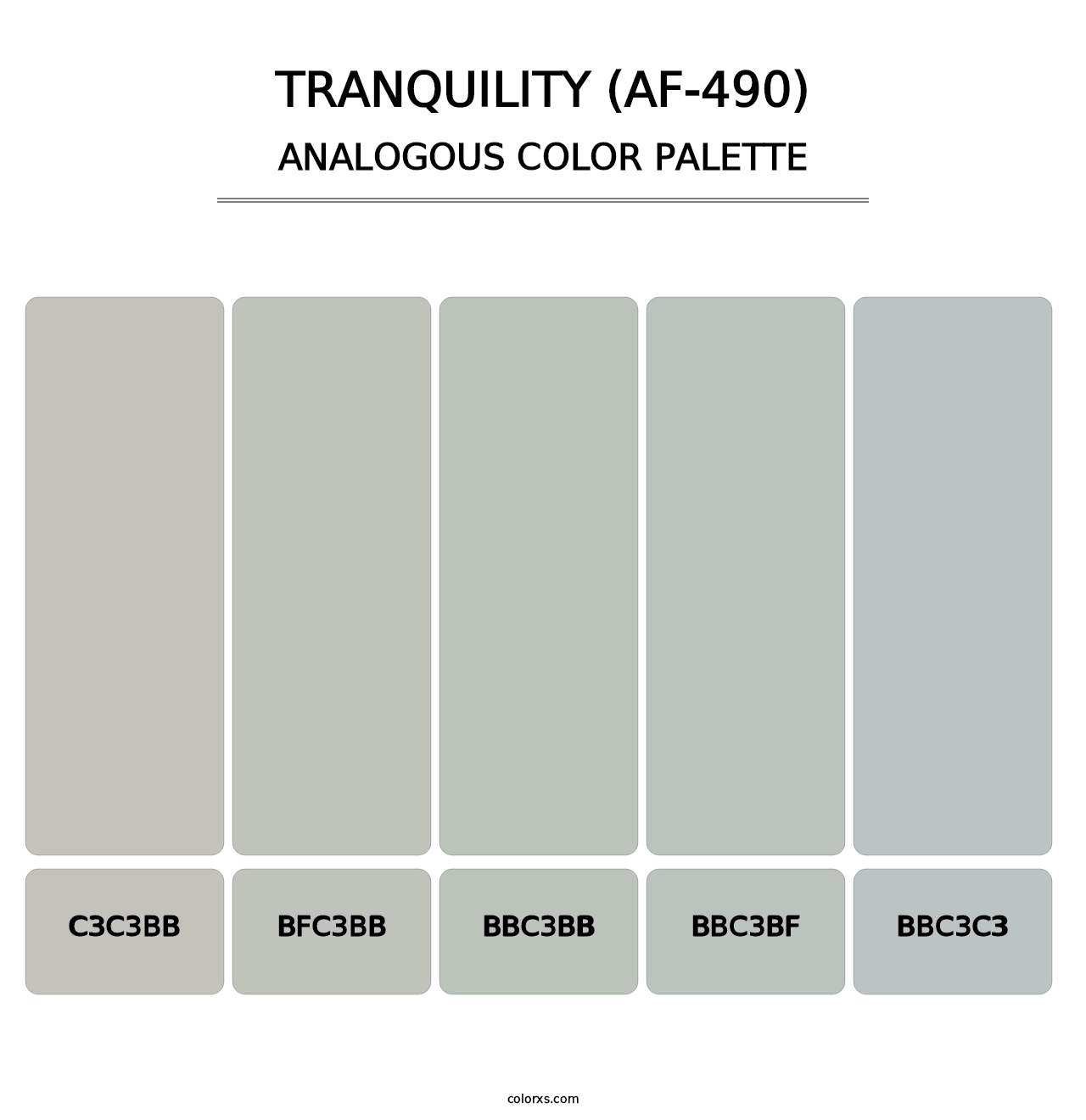 Tranquility (AF-490) - Analogous Color Palette
