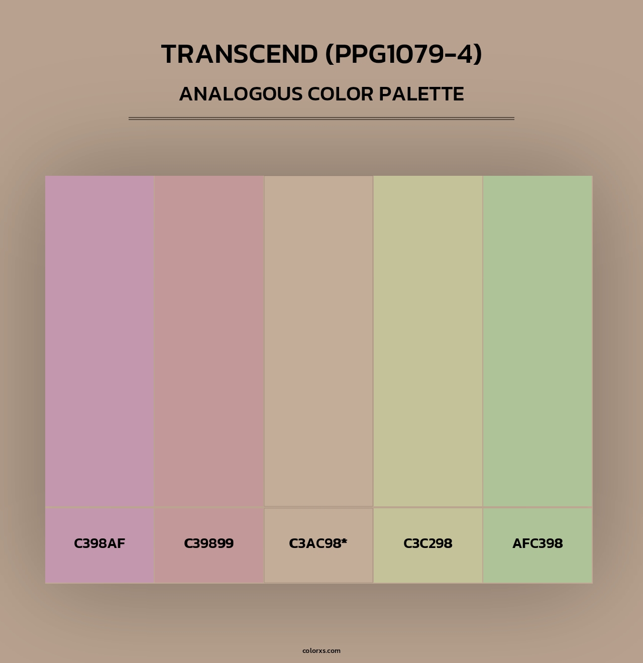 Transcend (PPG1079-4) - Analogous Color Palette