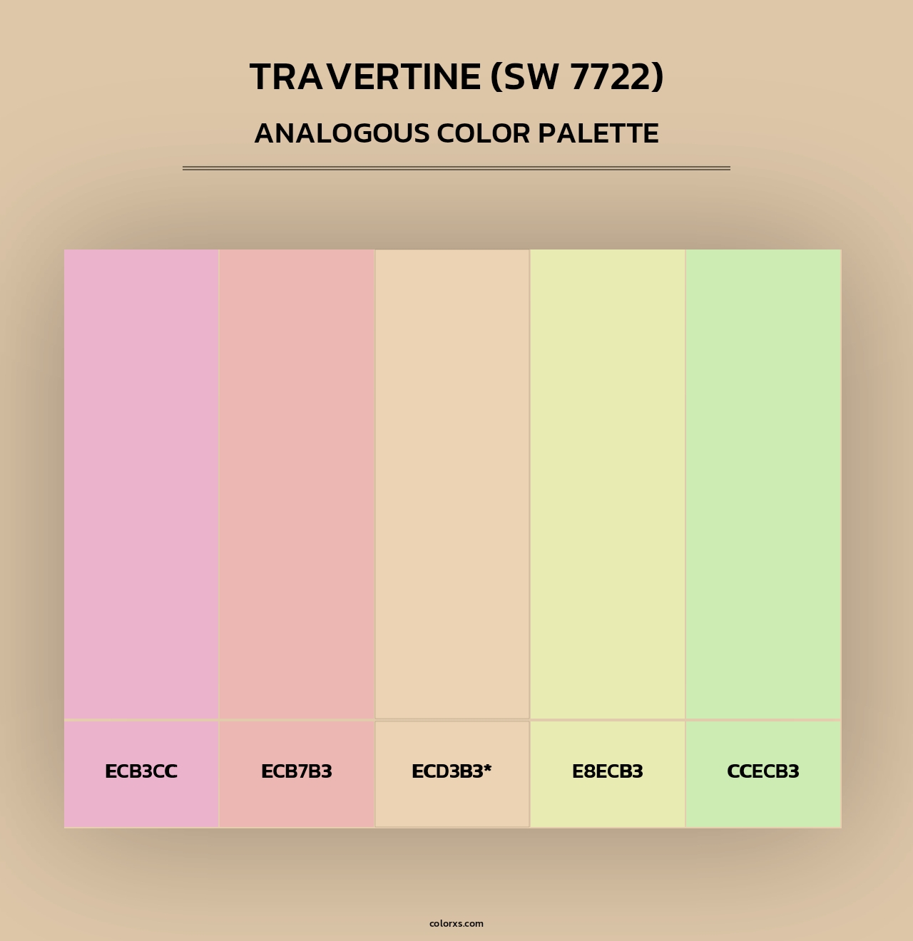 Travertine (SW 7722) - Analogous Color Palette