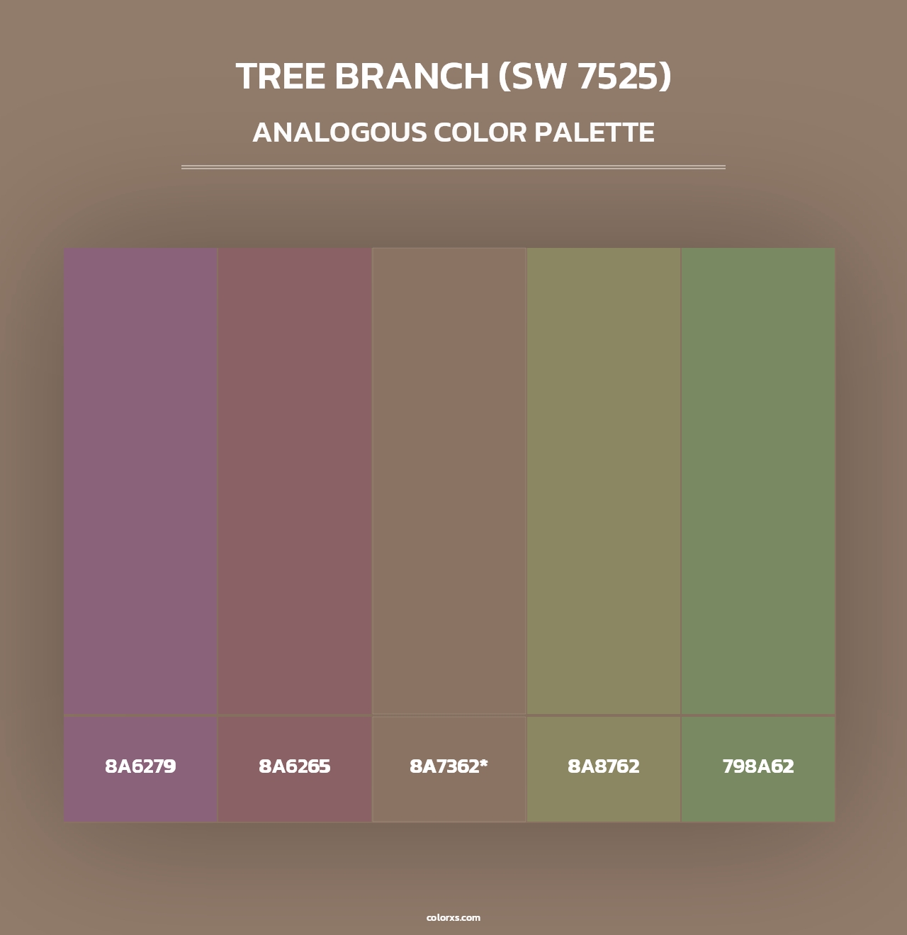 Tree Branch (SW 7525) - Analogous Color Palette
