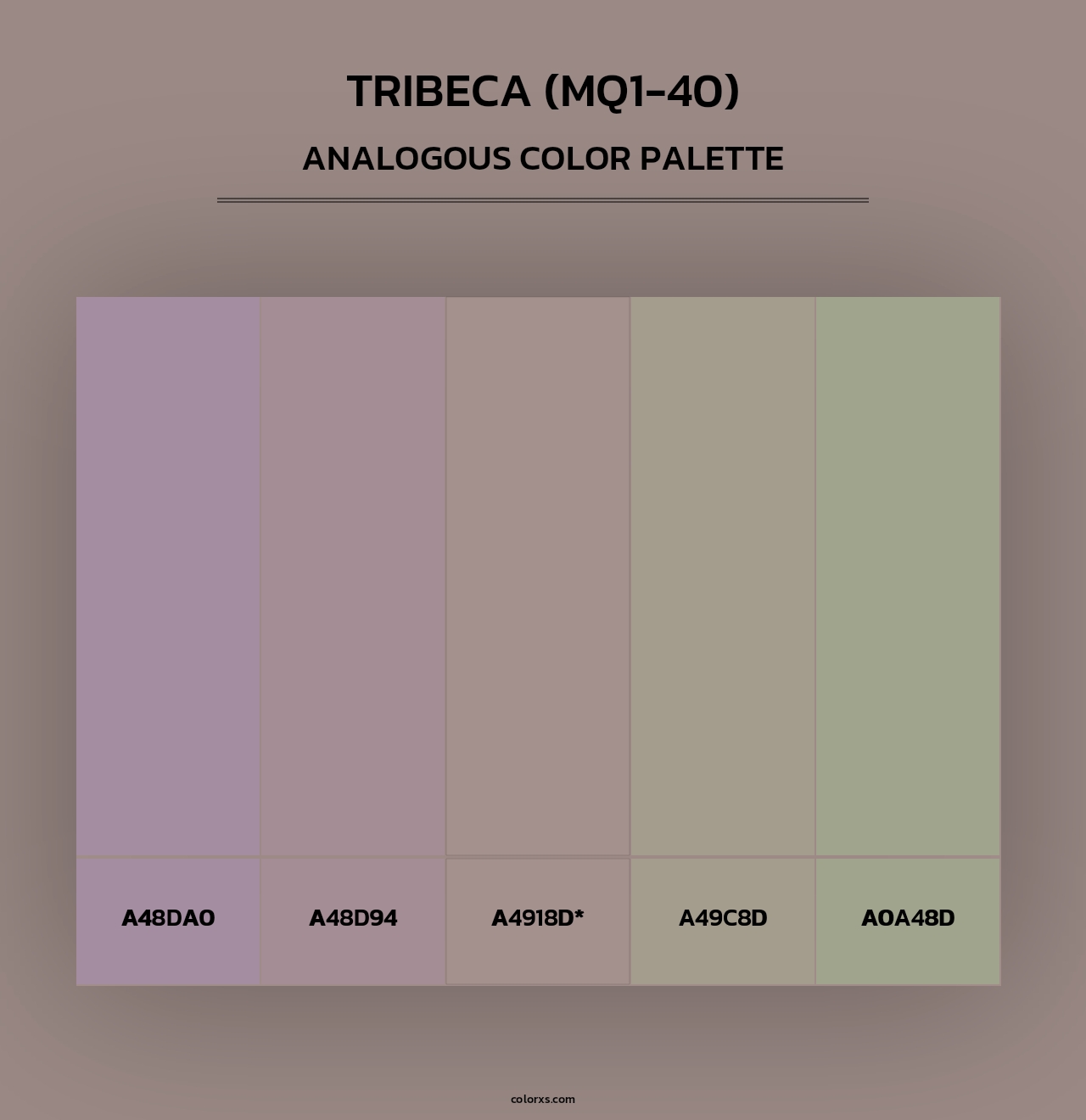 Tribeca (MQ1-40) - Analogous Color Palette