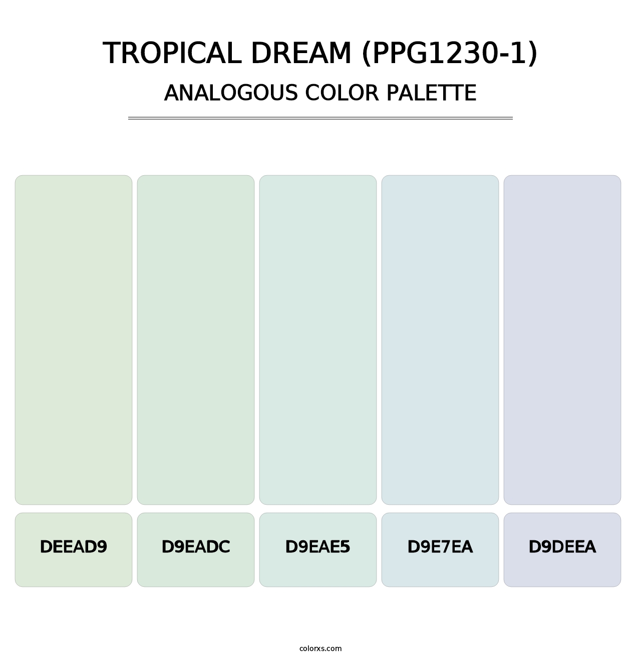 Tropical Dream (PPG1230-1) - Analogous Color Palette