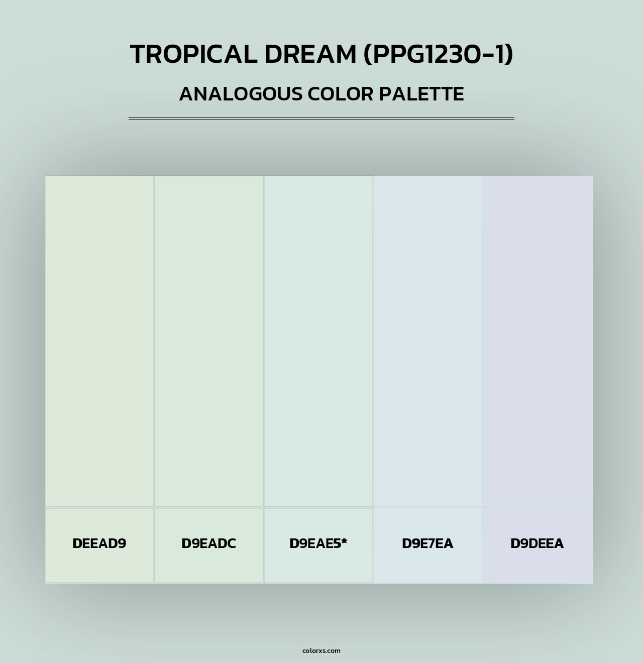 Tropical Dream (PPG1230-1) - Analogous Color Palette
