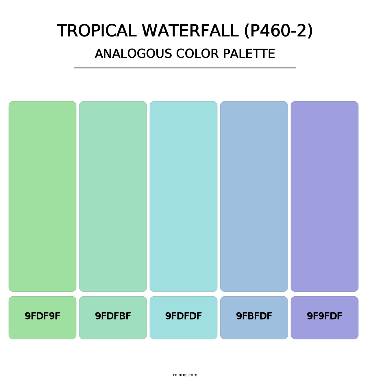 Tropical Waterfall (P460-2) - Analogous Color Palette