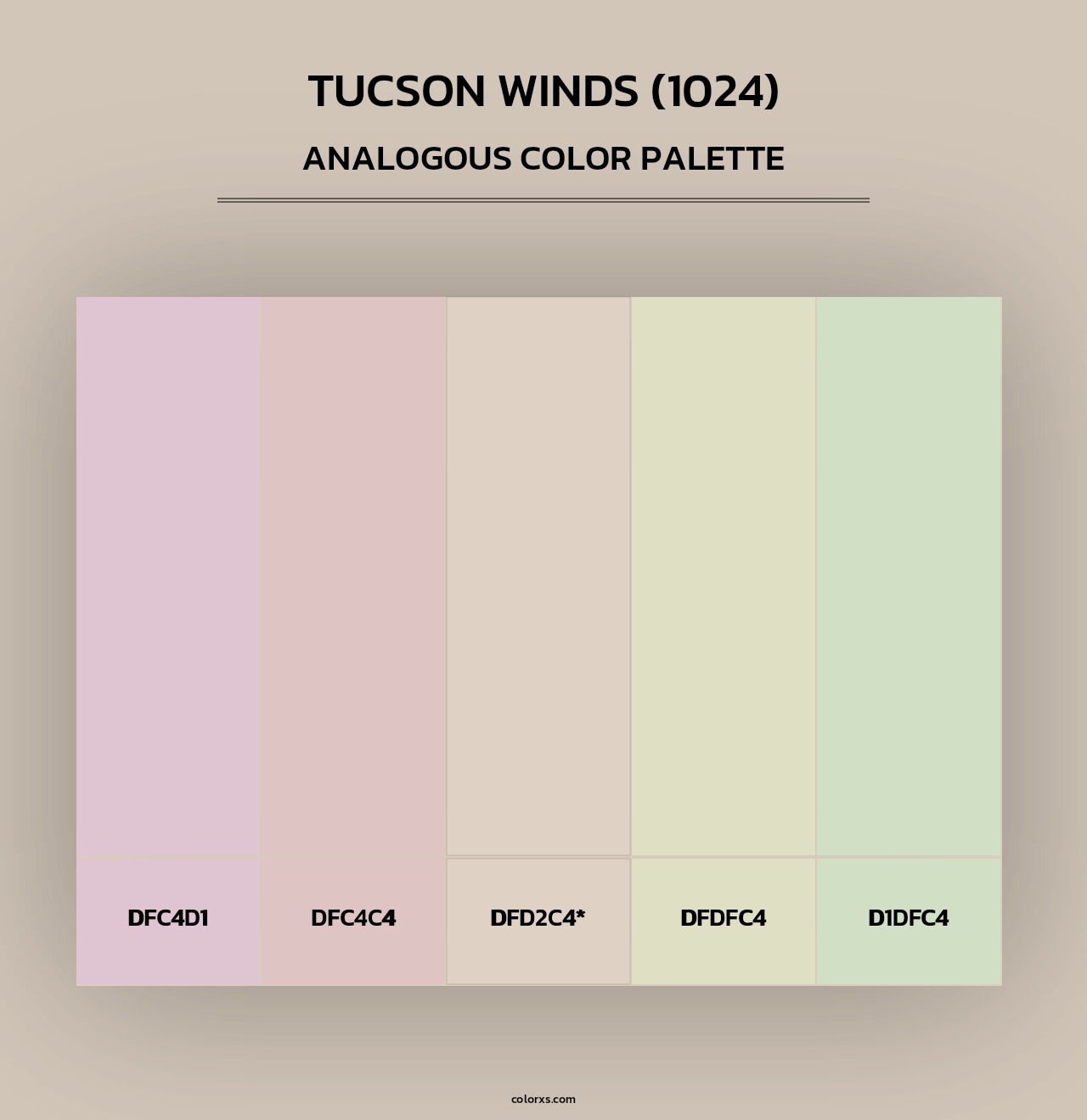 Tucson Winds (1024) - Analogous Color Palette