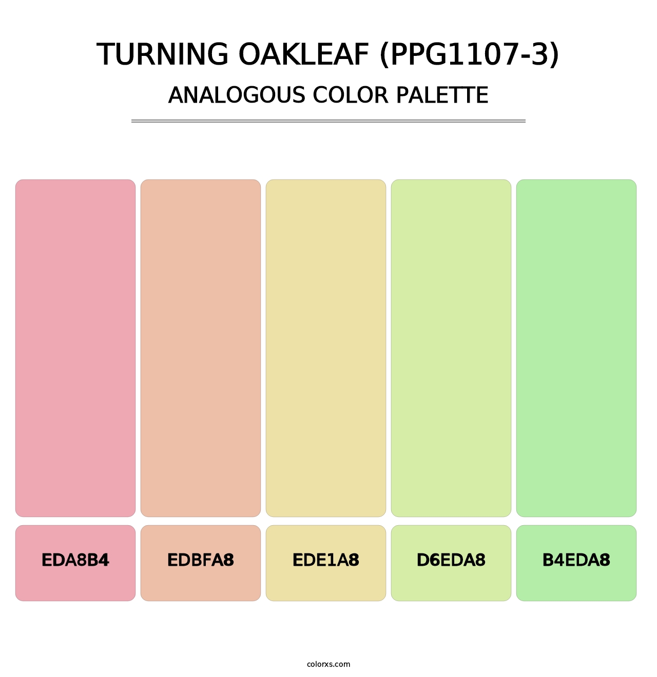 Turning Oakleaf (PPG1107-3) - Analogous Color Palette