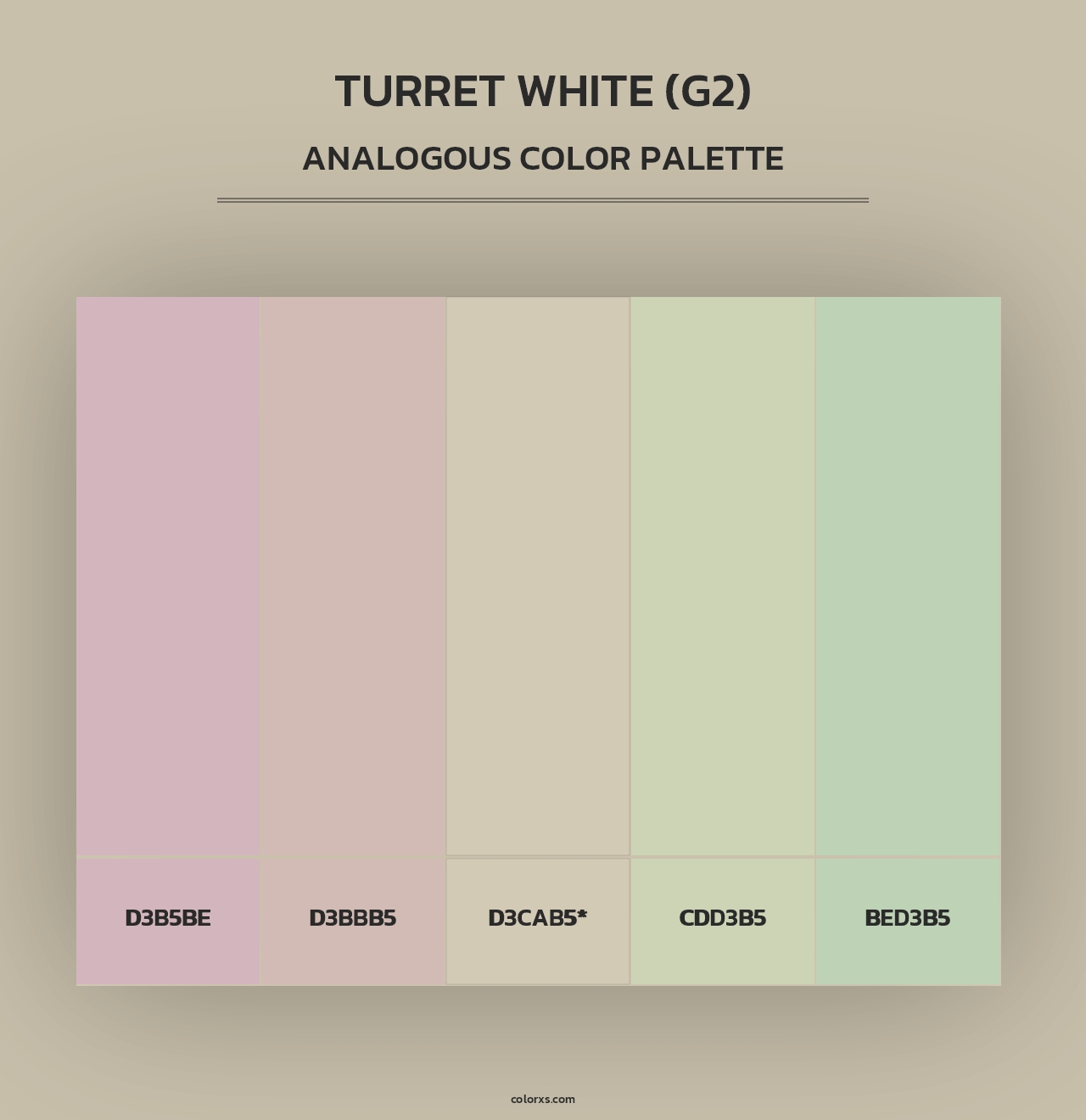Turret White (G2) - Analogous Color Palette