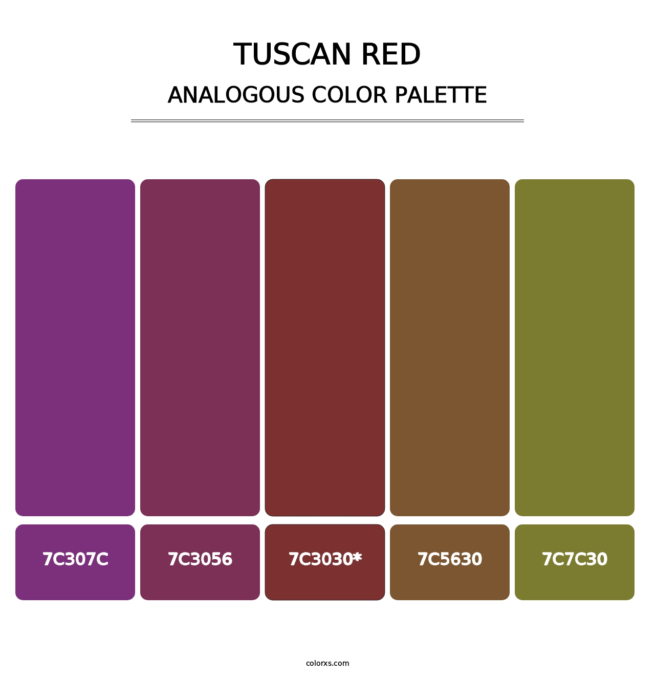 Tuscan Red - Analogous Color Palette