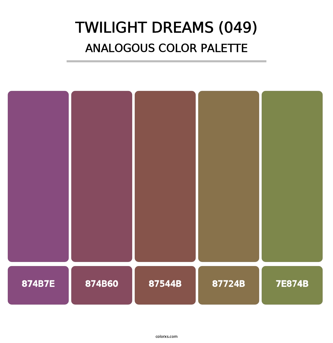 Twilight Dreams (049) - Analogous Color Palette