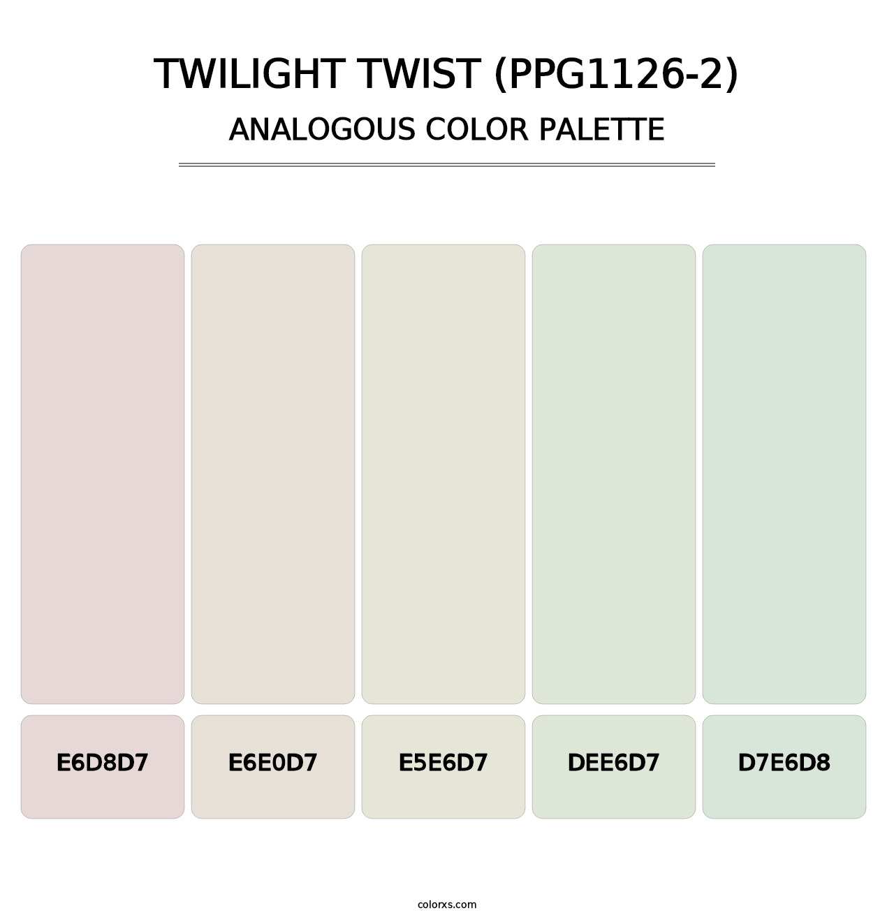 Twilight Twist (PPG1126-2) - Analogous Color Palette