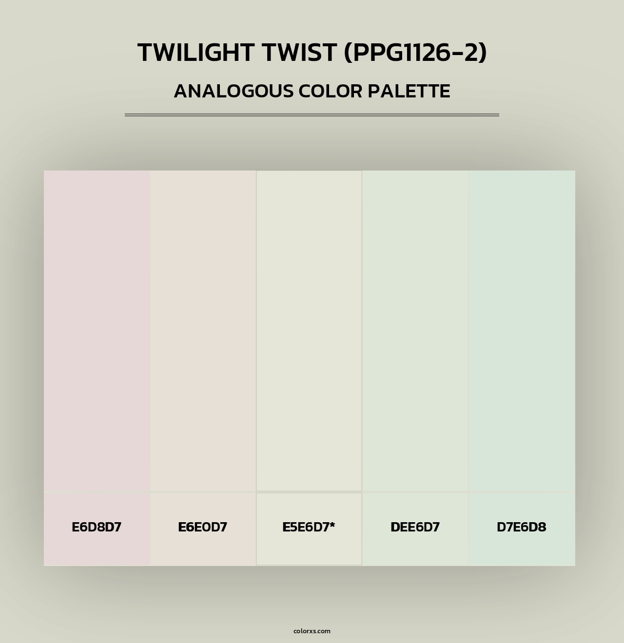 Twilight Twist (PPG1126-2) - Analogous Color Palette