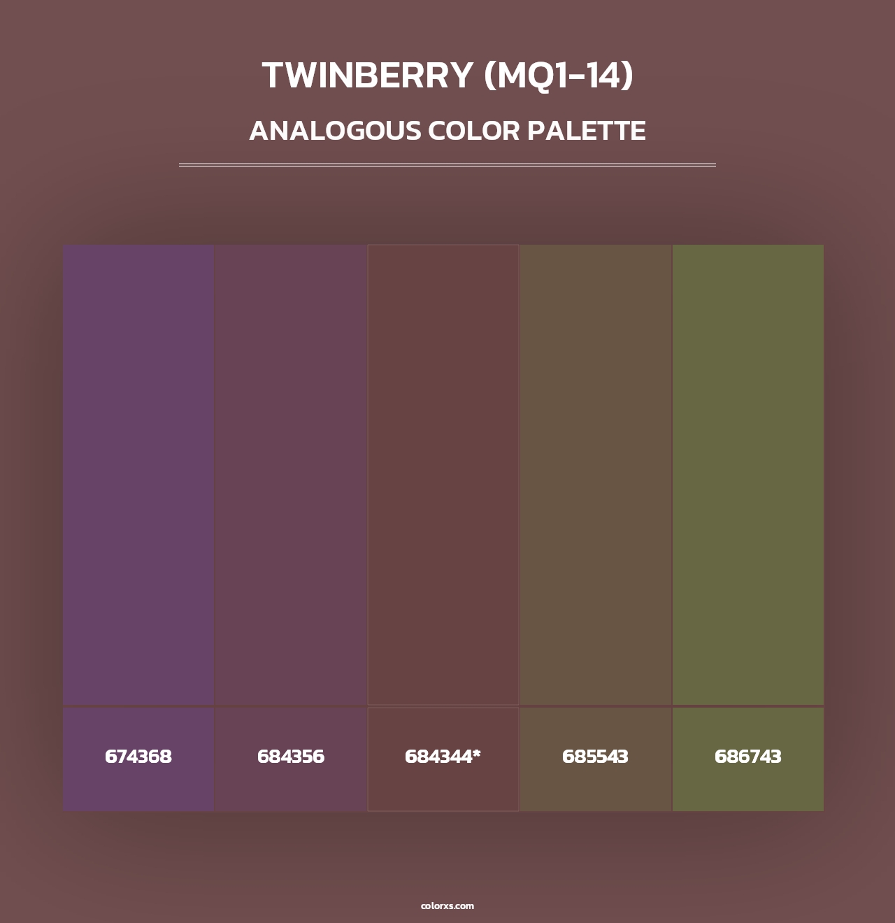 Twinberry (MQ1-14) - Analogous Color Palette