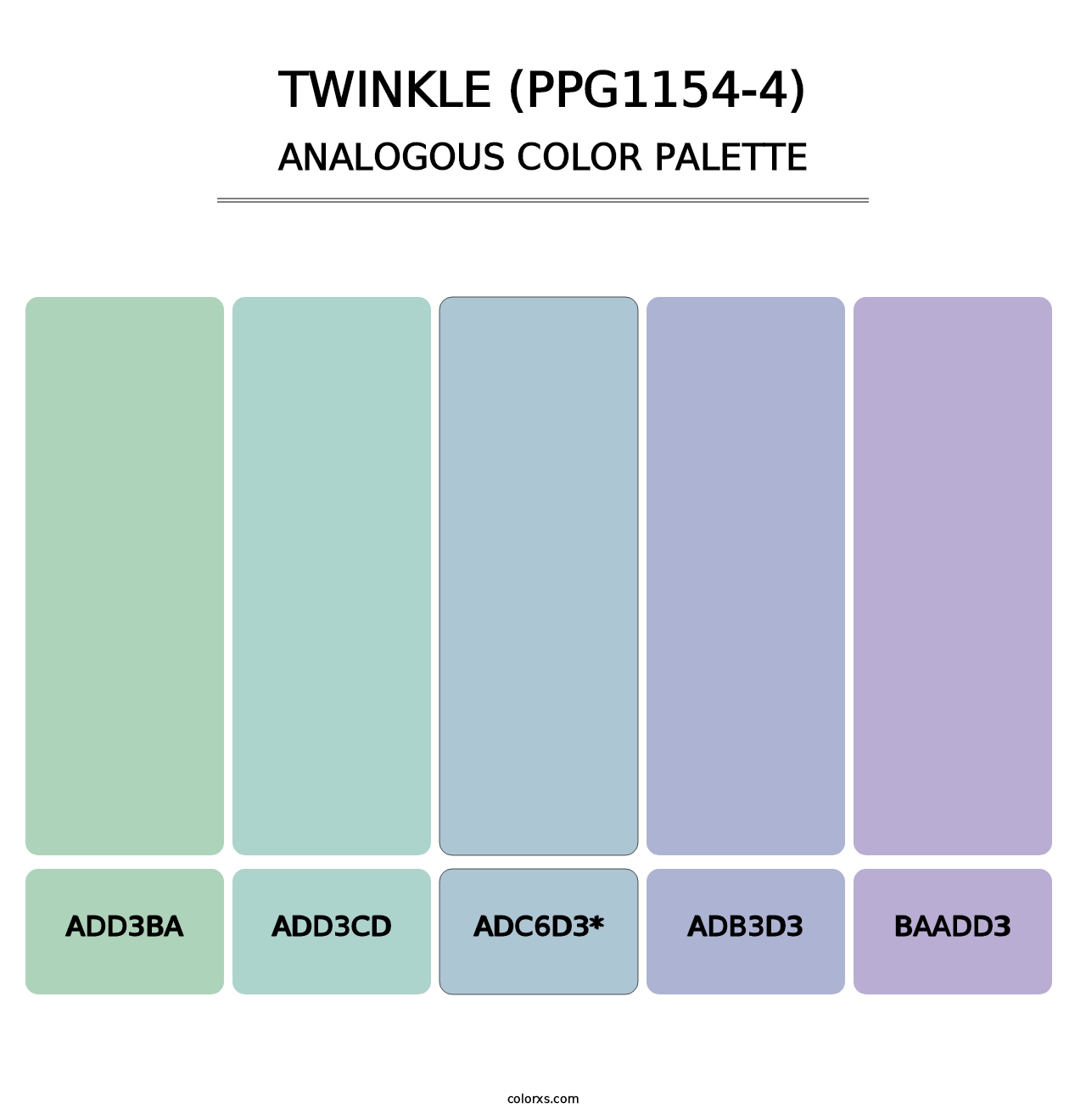 Twinkle (PPG1154-4) - Analogous Color Palette