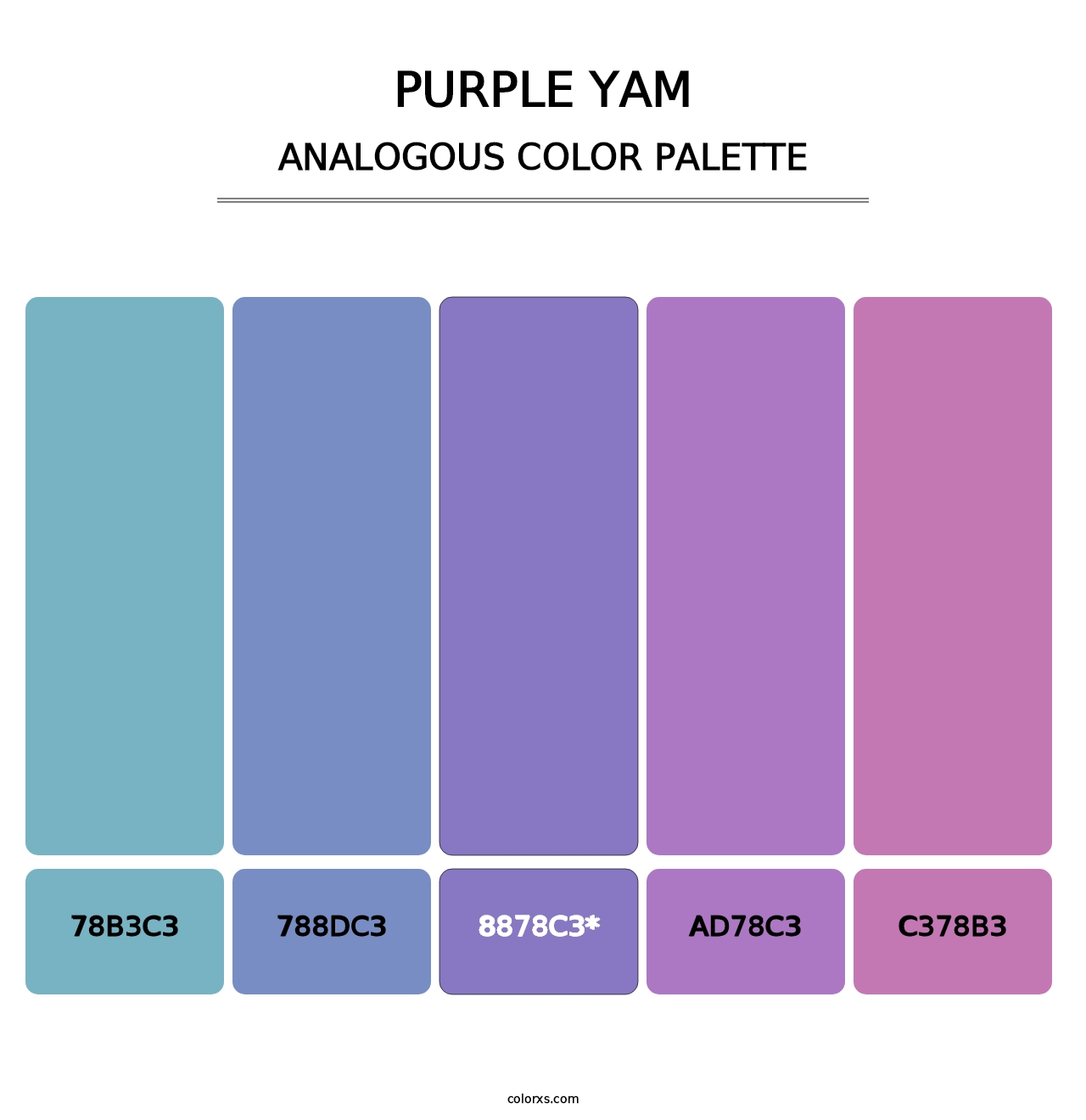 Purple Yam - Analogous Color Palette