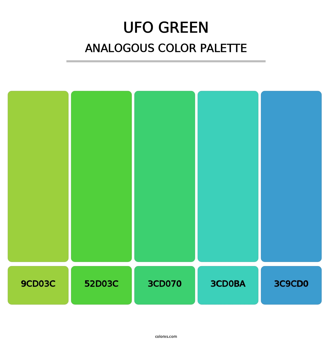 UFO Green - Analogous Color Palette